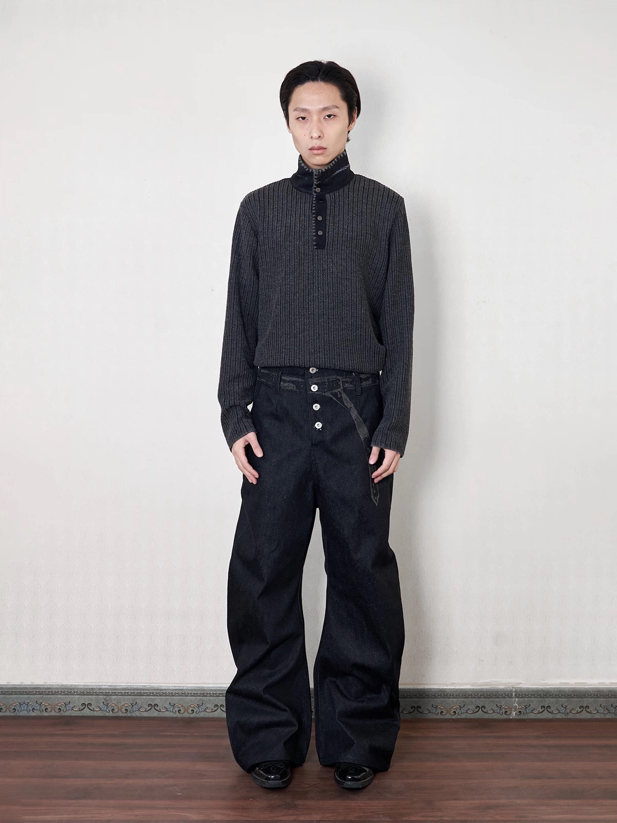 « Row » Ribbed Wool-Blend Pullover