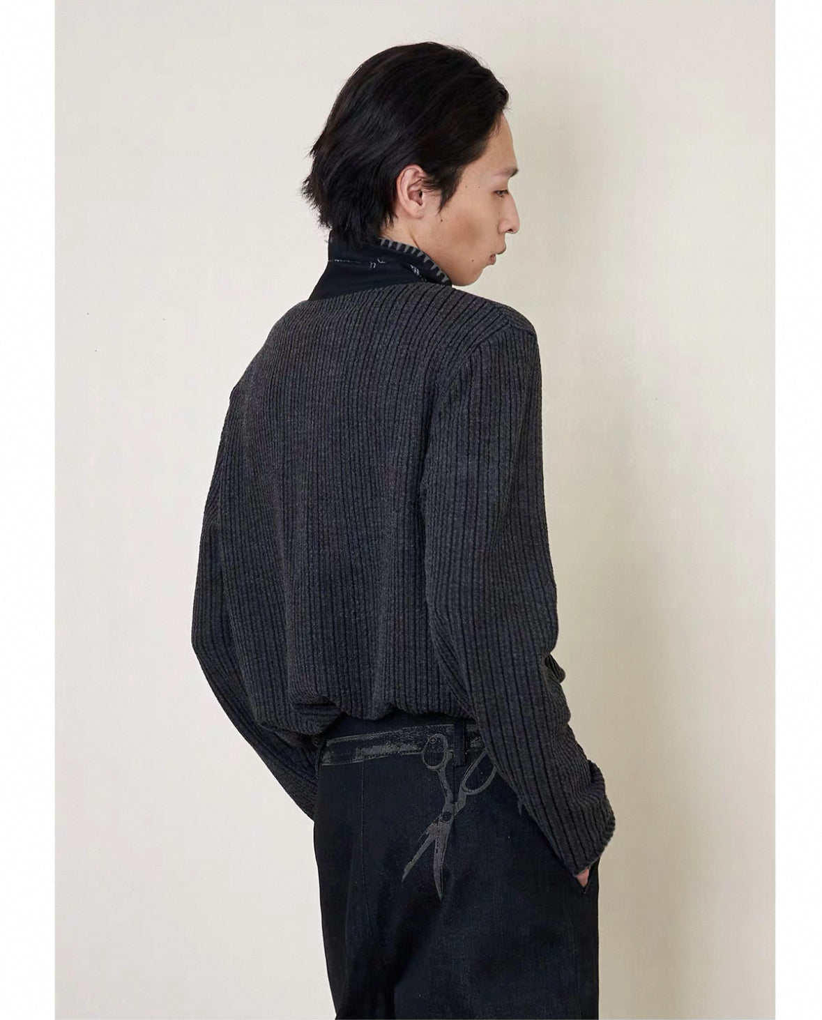 « Row » Ribbed Wool-Blend Pullover