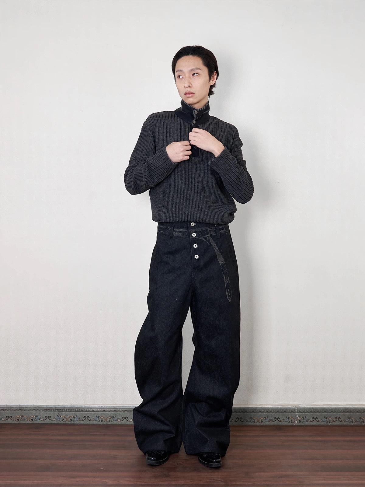 « Row » Ribbed Wool-Blend Pullover