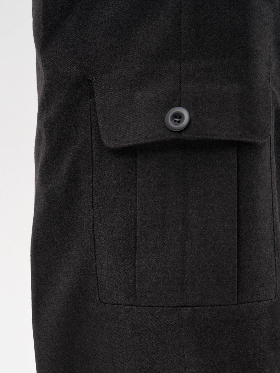 "Silence" Wool Tailored Wide-Leg Pants