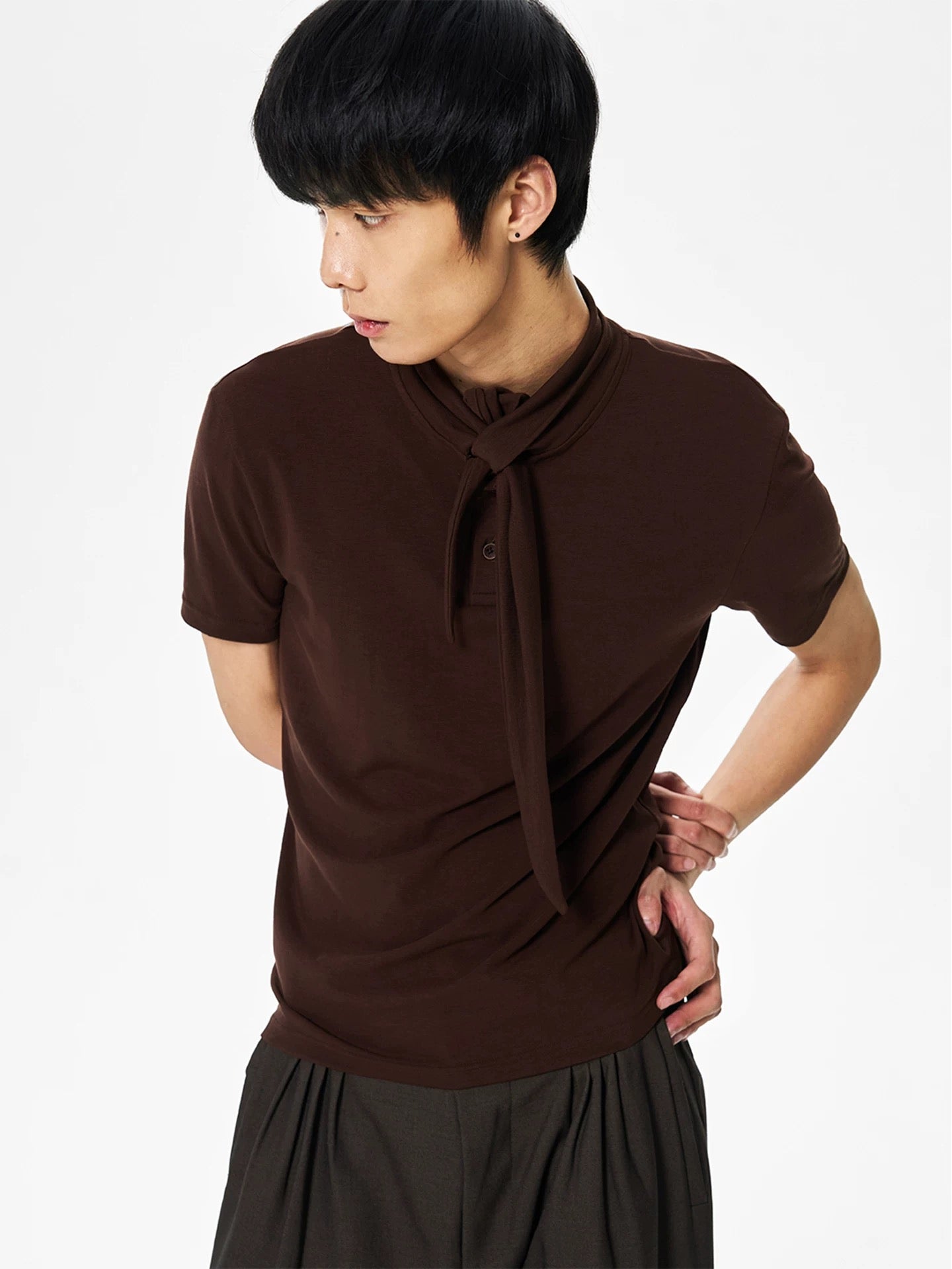 « Antico » Scarf-Collar Polo