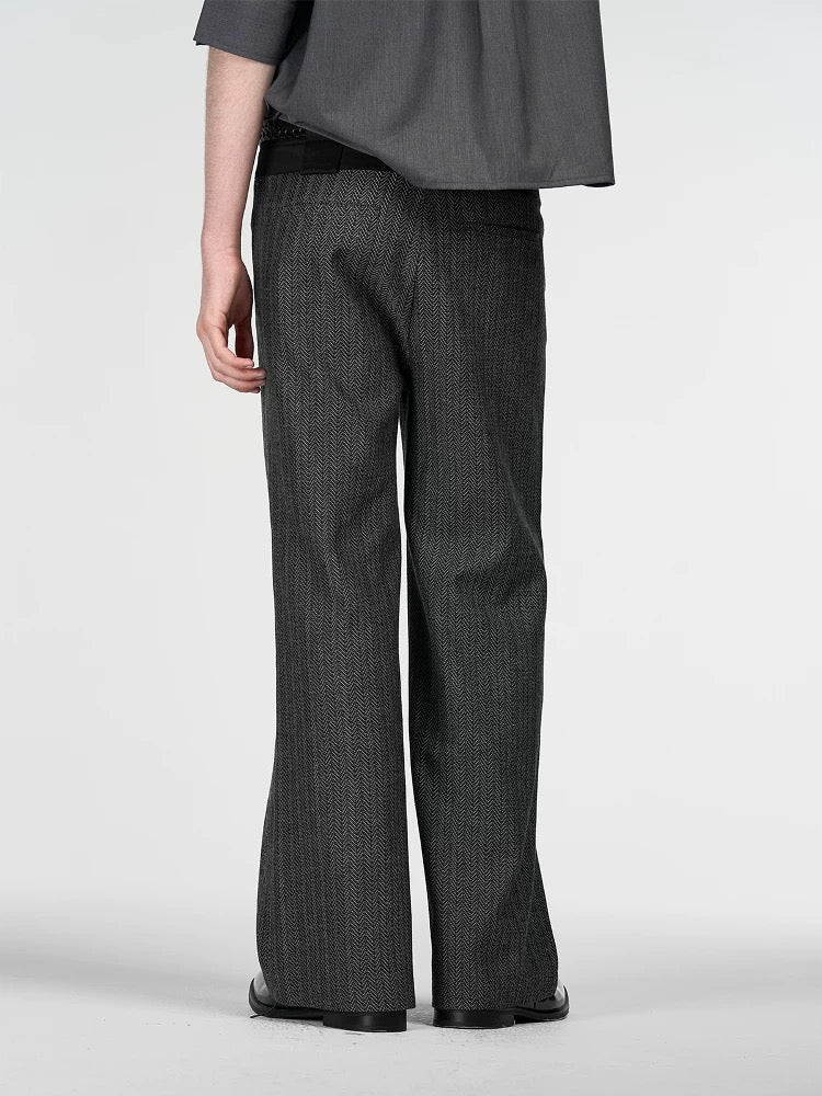 "Beiling" Gray Sealed Pants