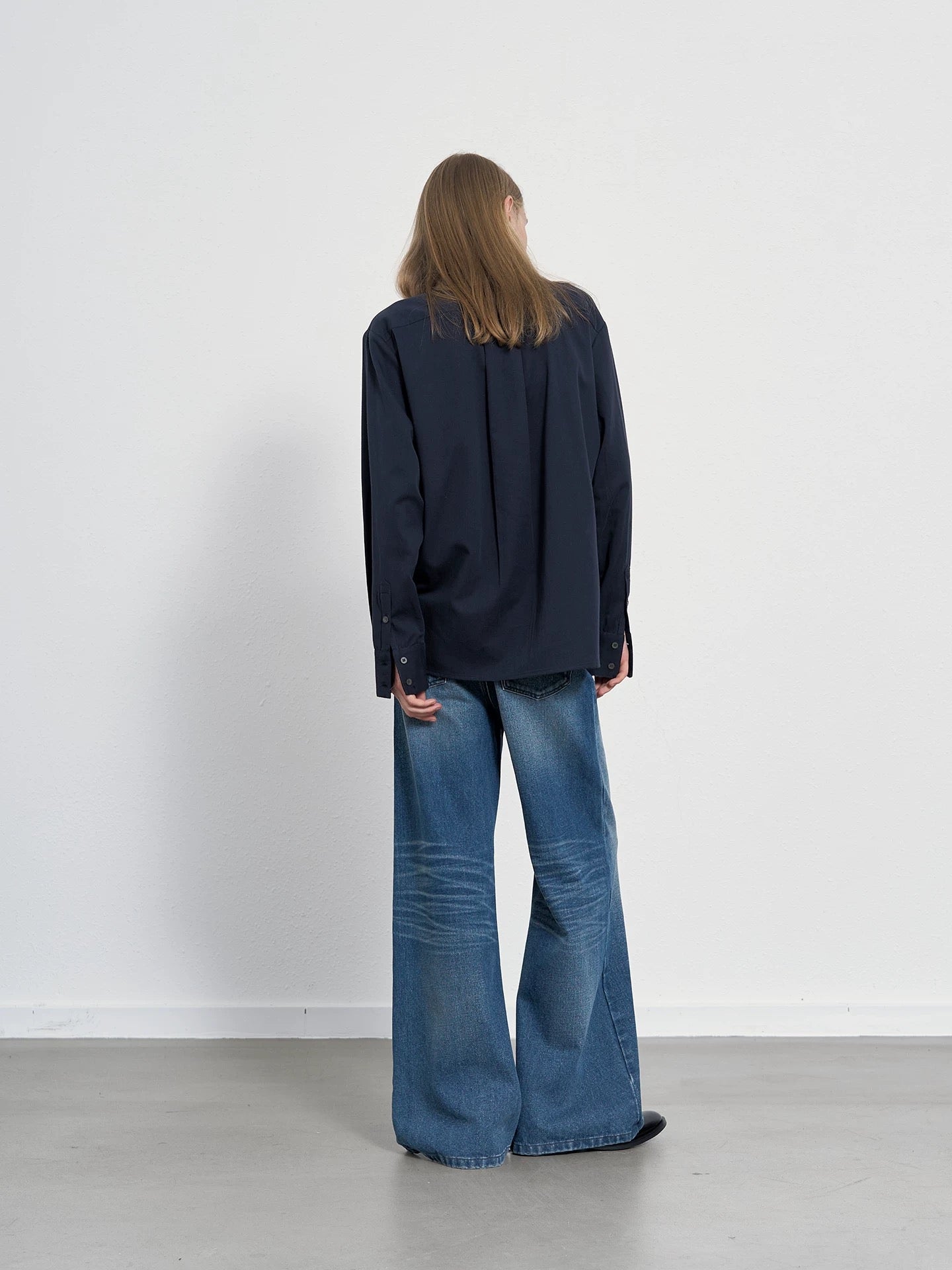 « Teal Denim » Washed Blue Denim Pants