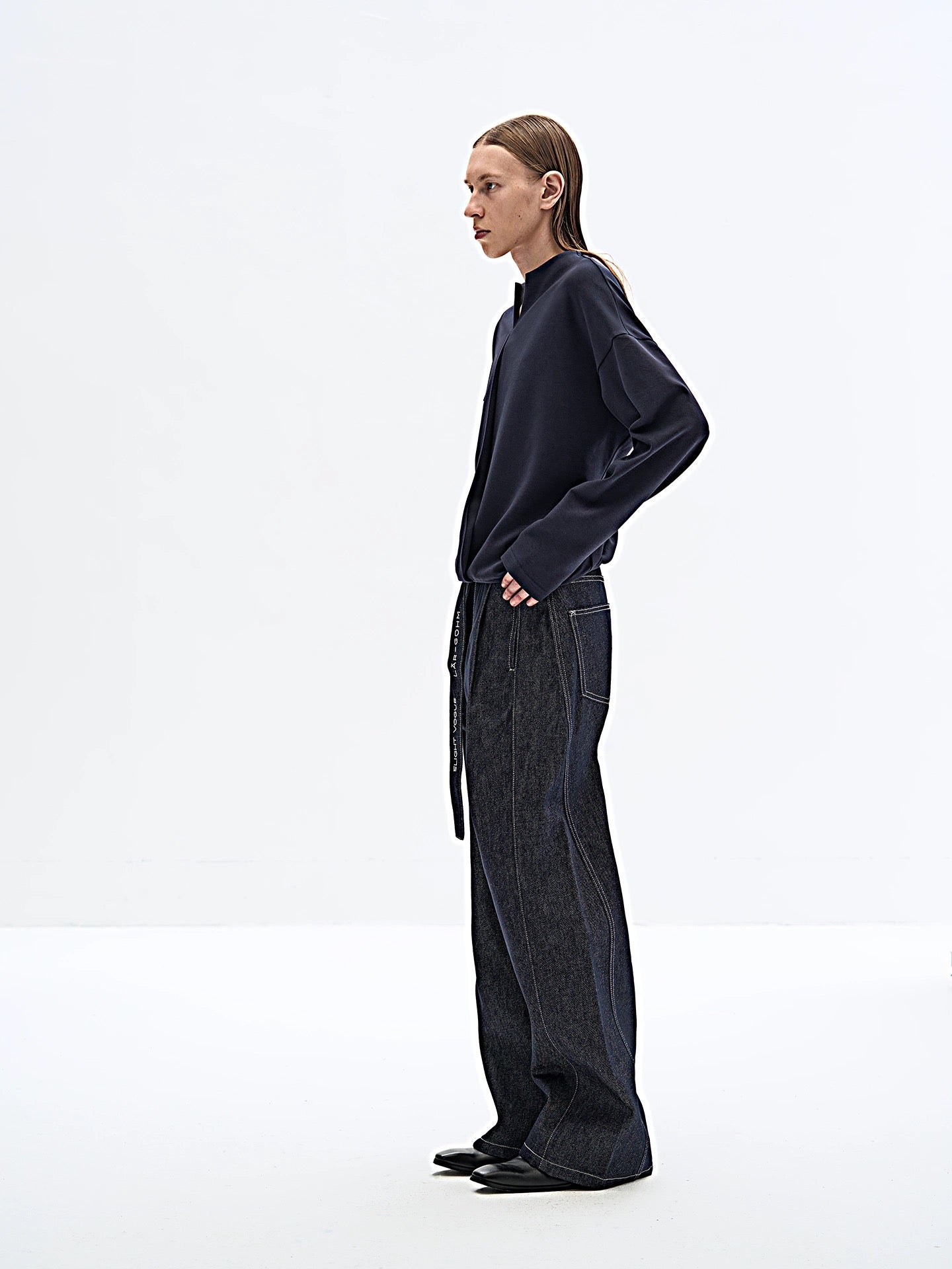 "Scale" Loose Sleeve Sweater