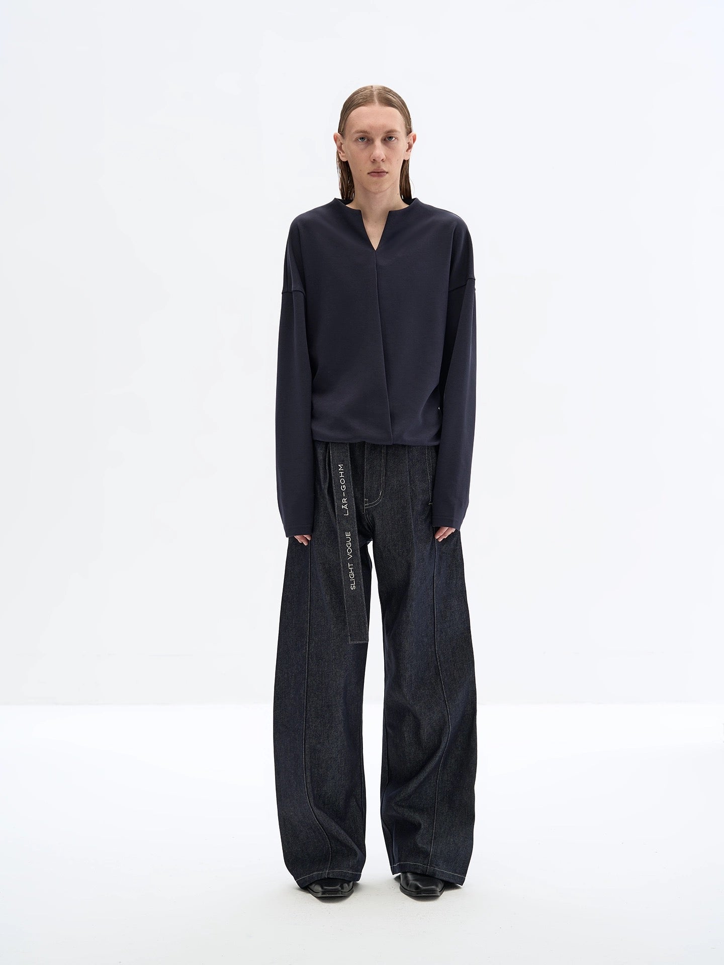 "Scale" Loose Sleeve Sweater