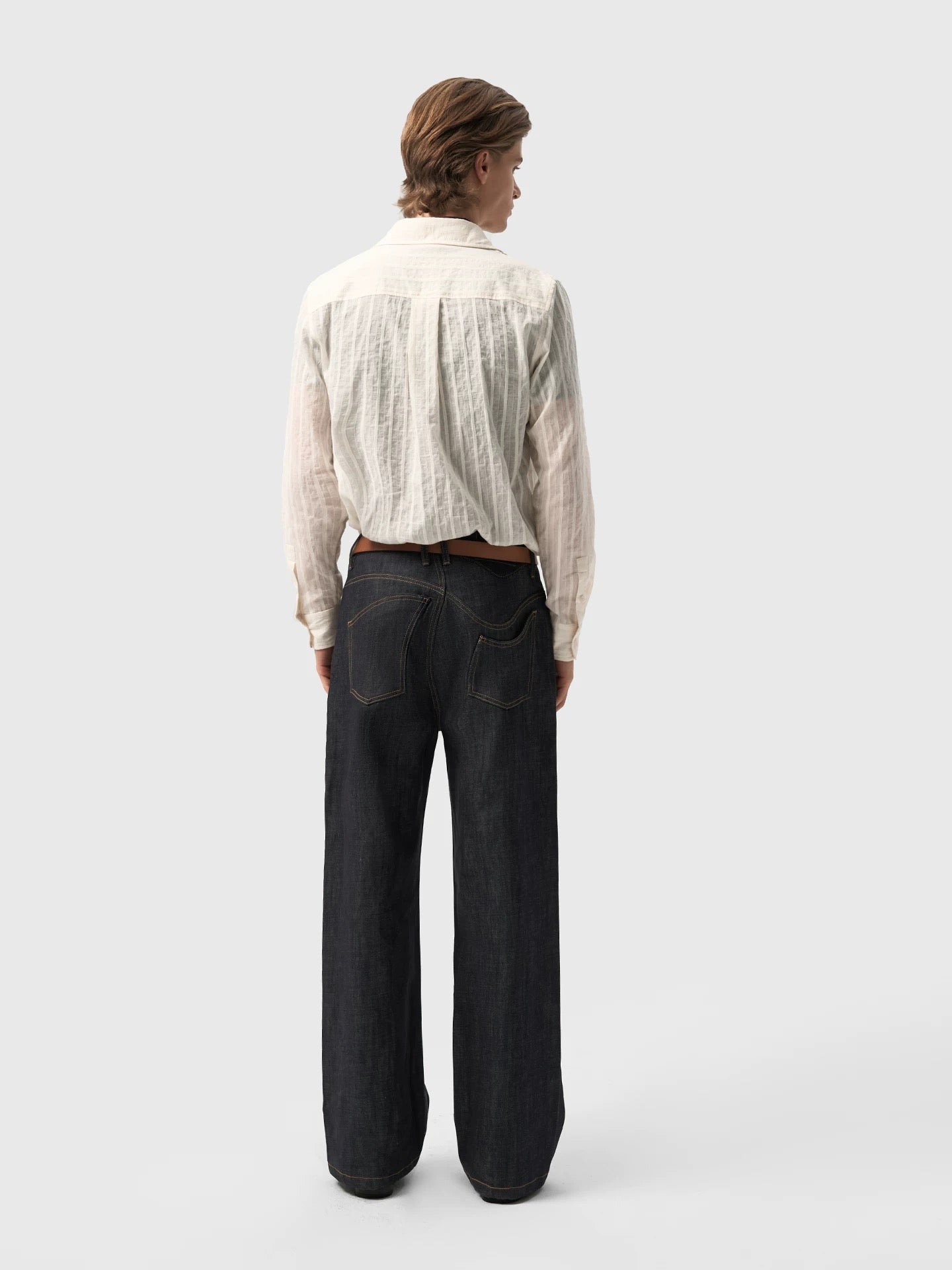 "Indigo" Denim Asymmetric Twisted