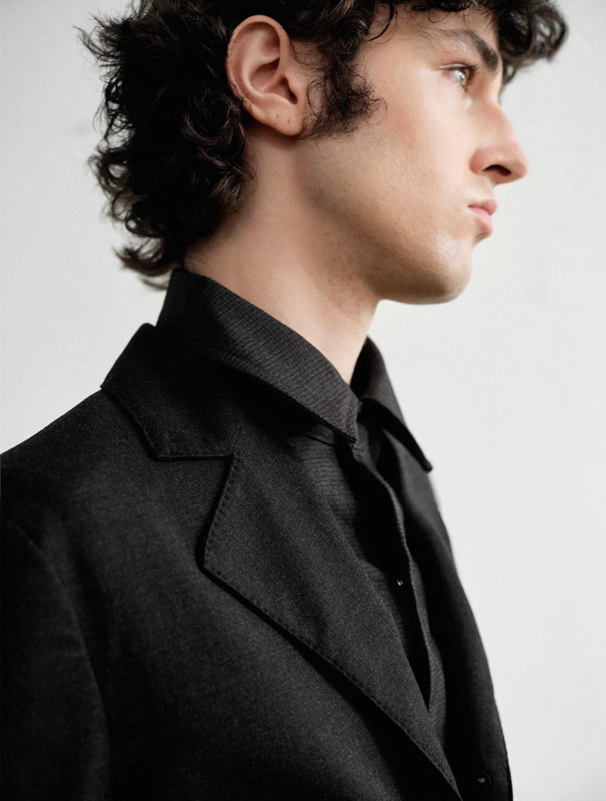 "Graphite" Slim-Fit Breasted Blazer