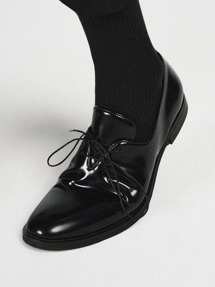 001 Polished Leather Oxford Shoes