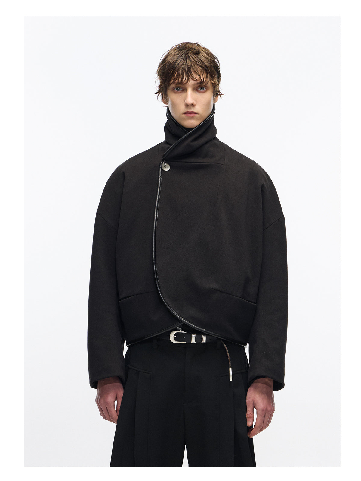 "Circle" Collar Cape Jacket