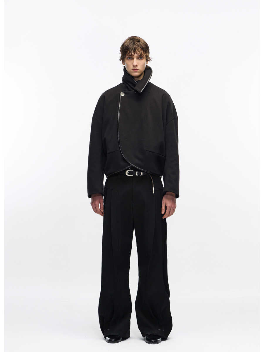 "Circle" Collar Cape Jacket