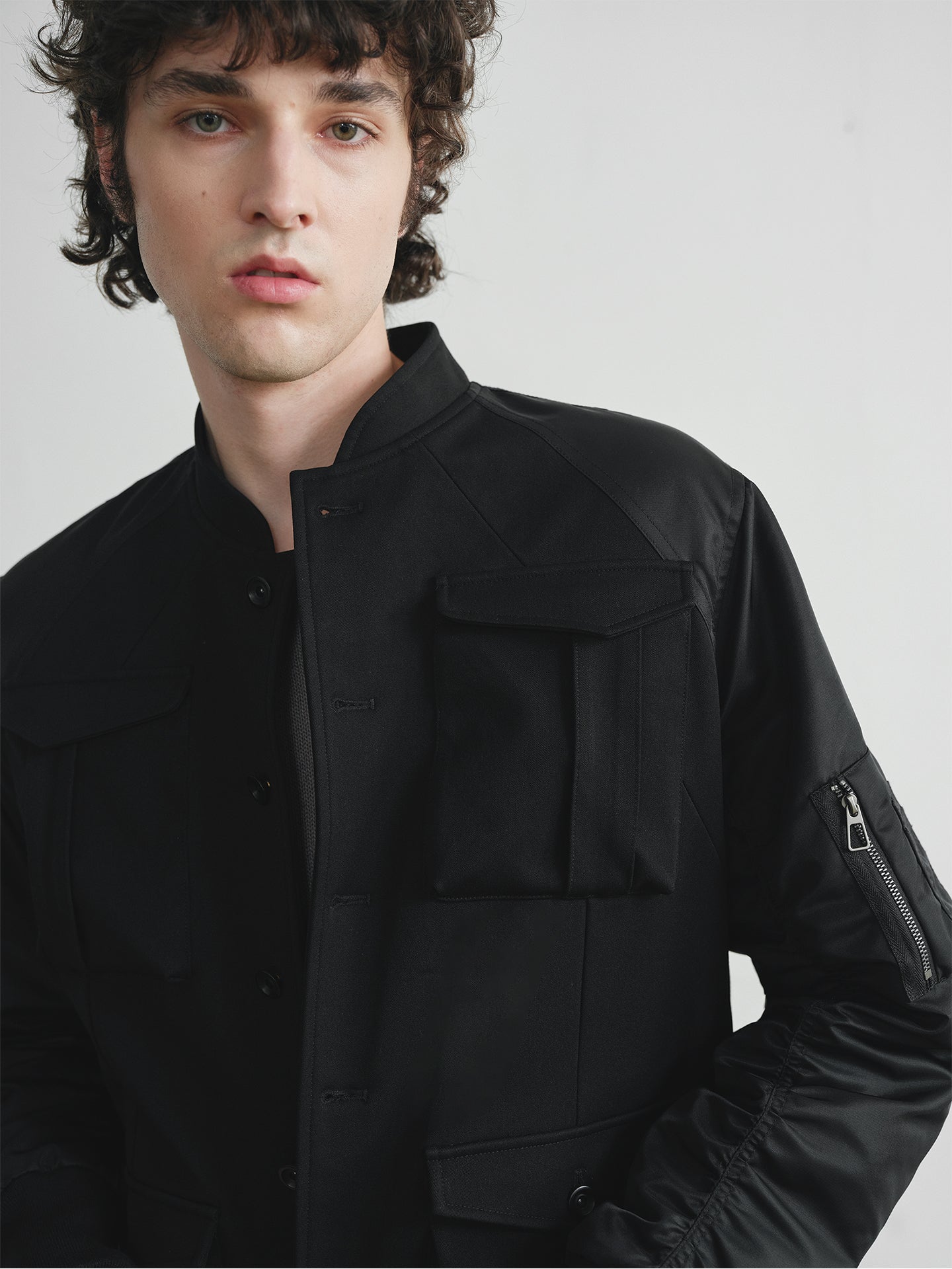 "Flight Jacket" MA-1 Jacket in Cotton Blend