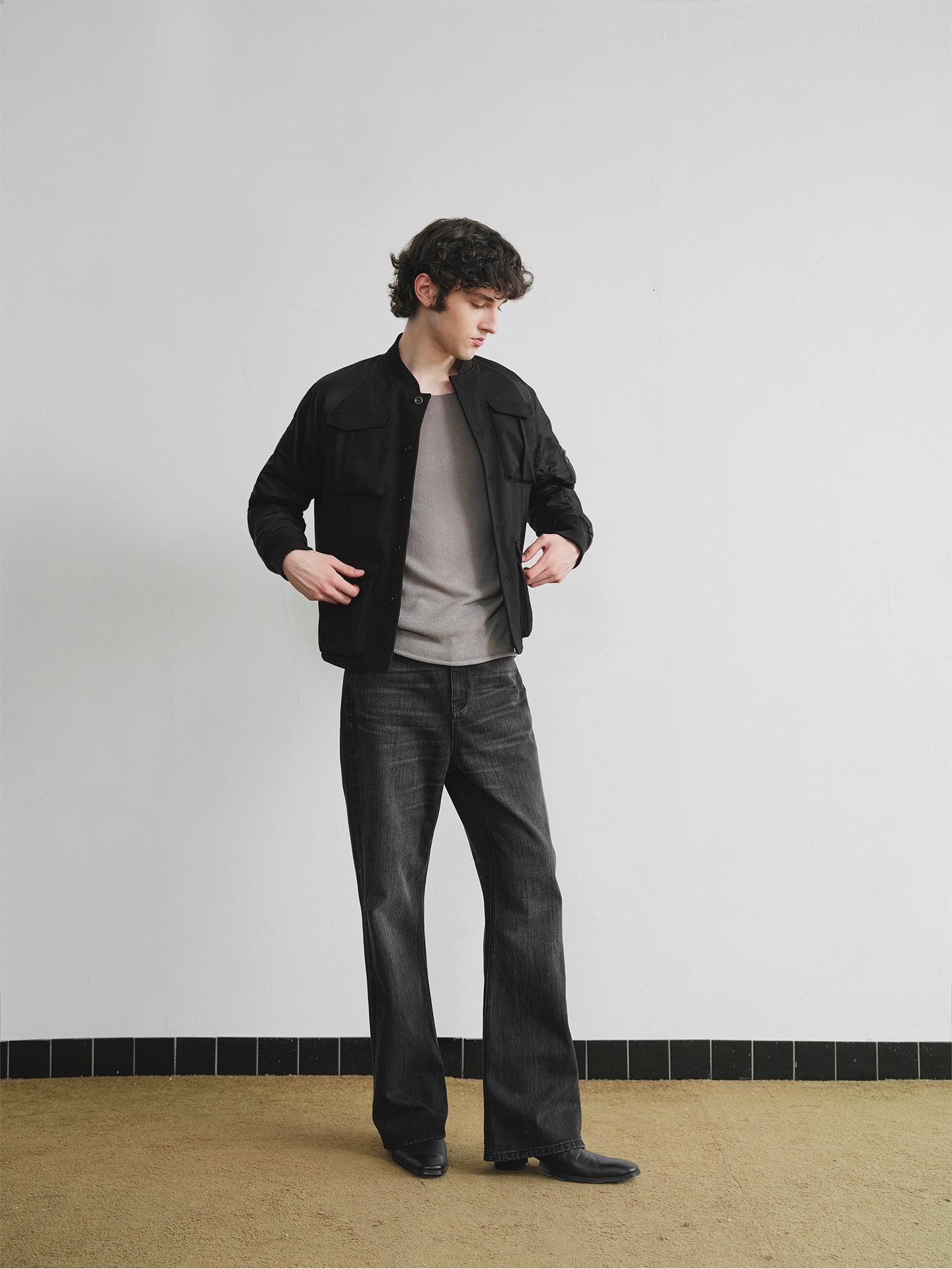 "Flight Jacket" MA-1 Jacket in Cotton Blend