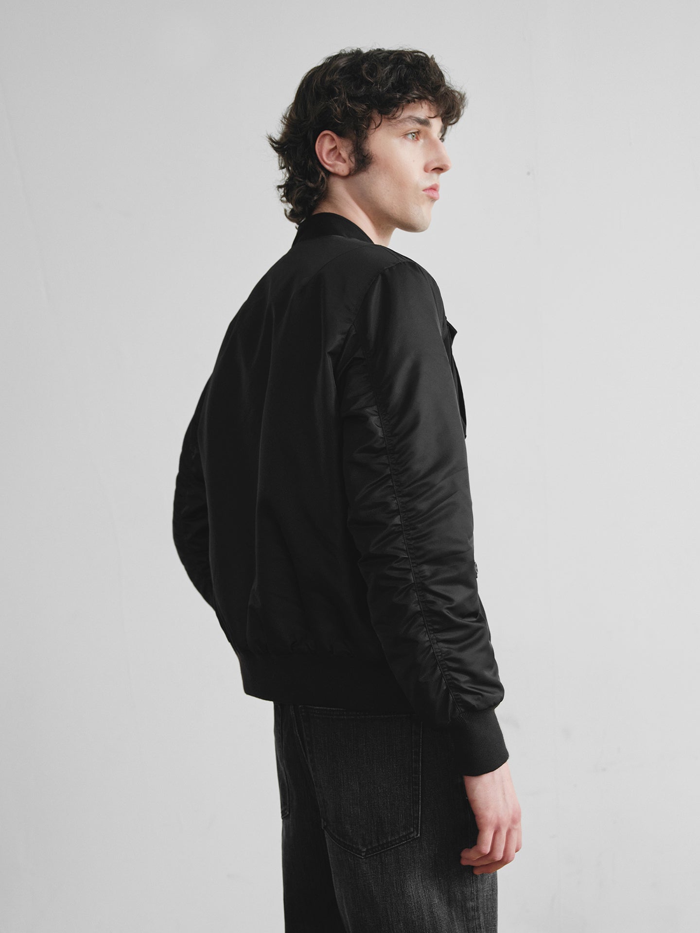 "Flight Jacket" MA-1 Jacket in Cotton Blend