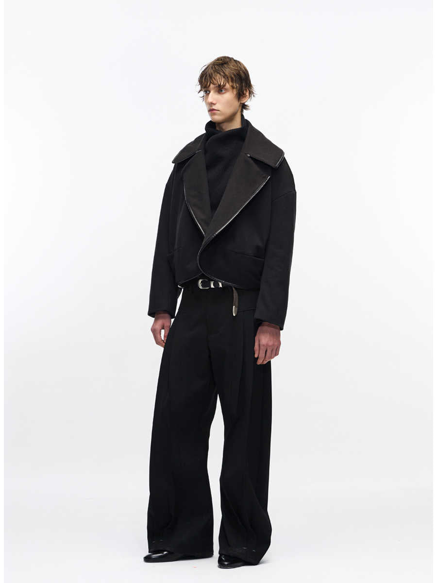 "Circle" Collar Cape Jacket