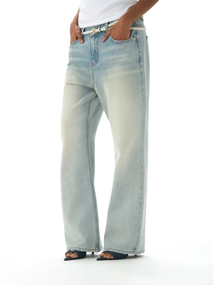 « Pressed » Blue Washed Denim