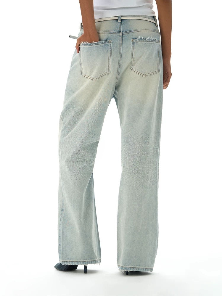 « Pressed » Blue Washed Denim