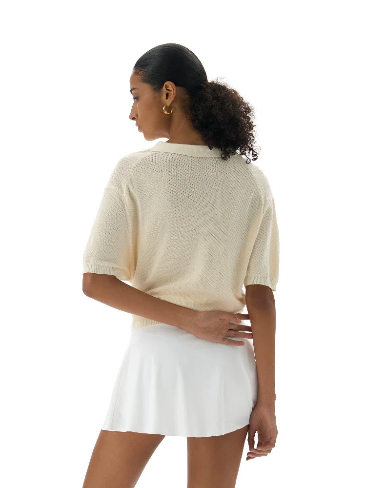 « Apricot » Mesh Back polo