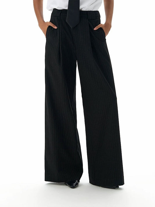 « Smoked » Black Loose Pants