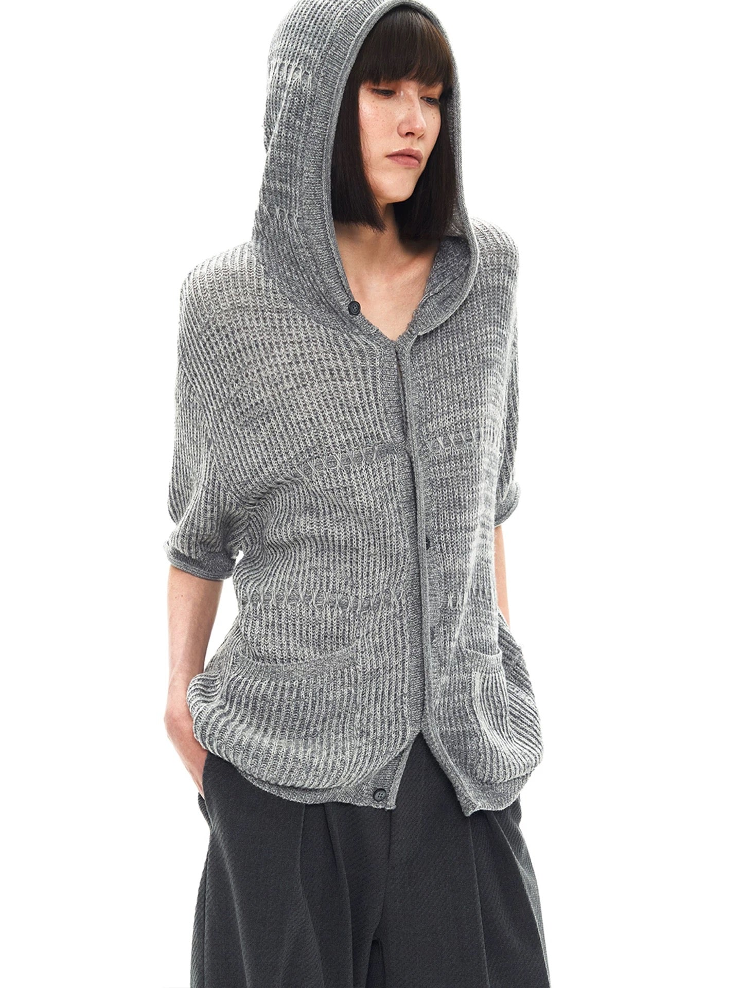 “Aurelio” Hooded Knit Shirt