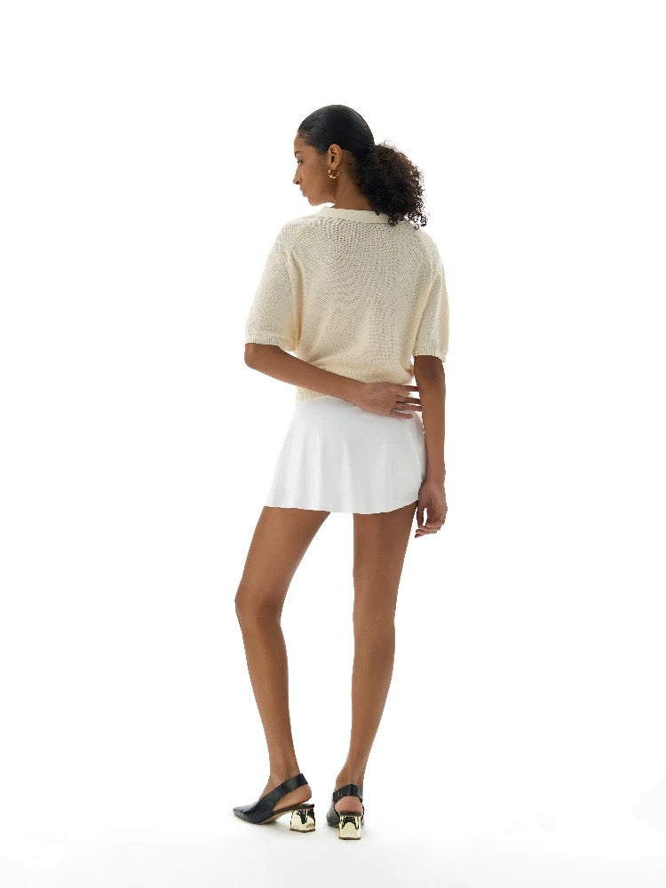 « Apricot » Mesh Back polo