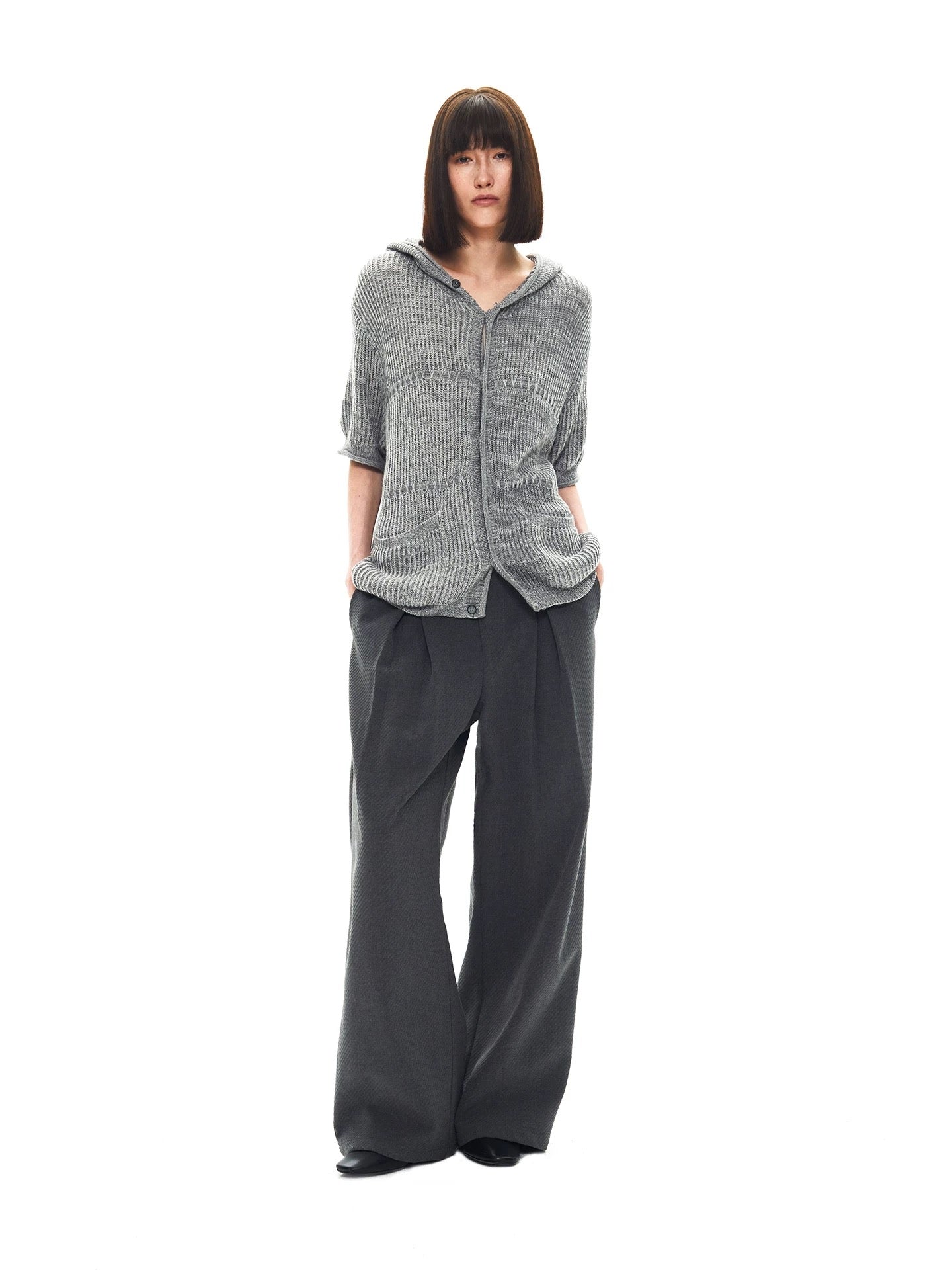 “Aurelio” Hooded Knit Shirt