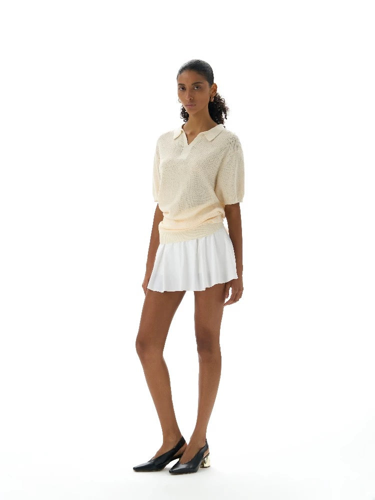 « Apricot » Mesh Back polo