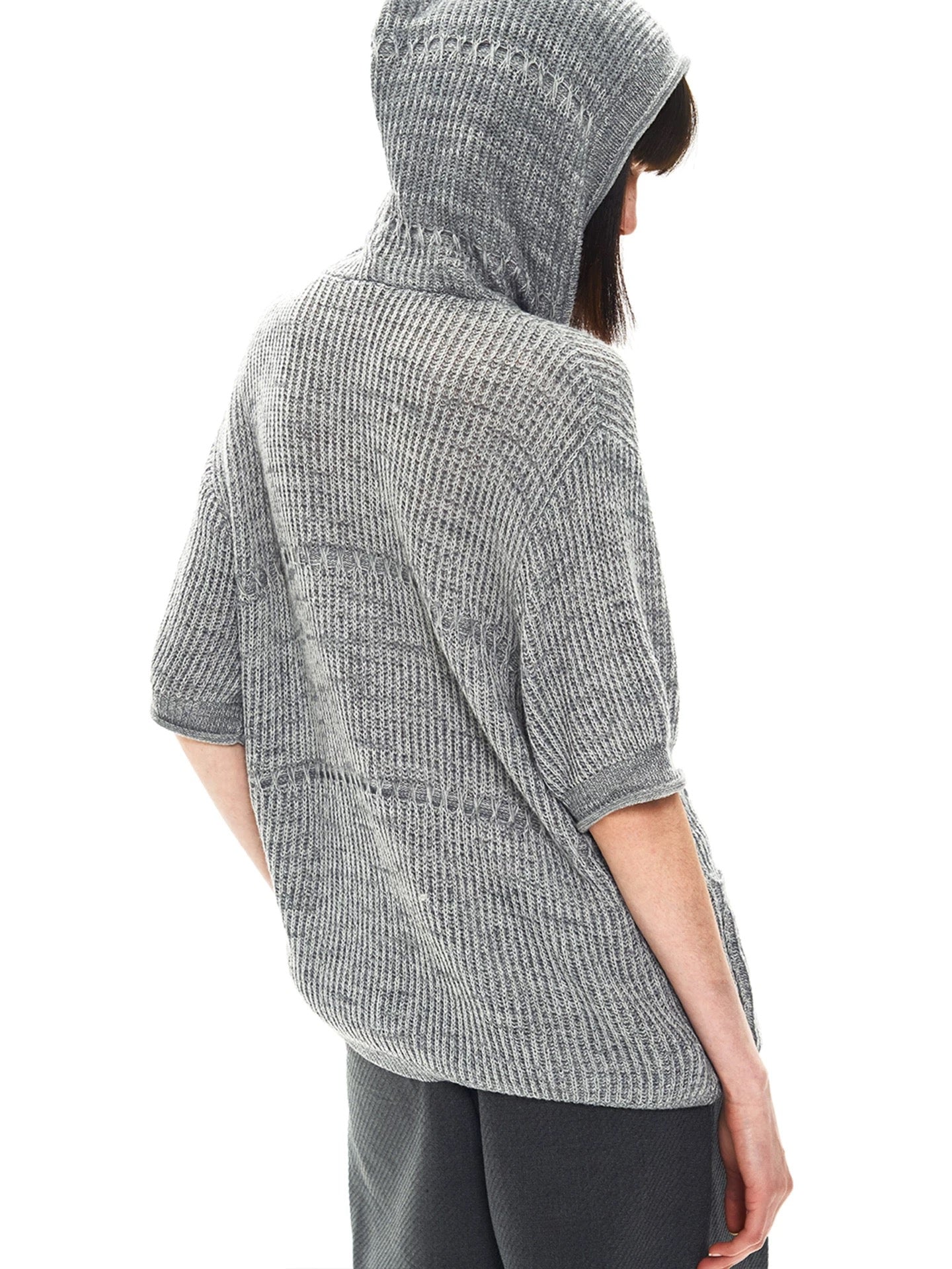 “Aurelio” Hooded Knit Shirt