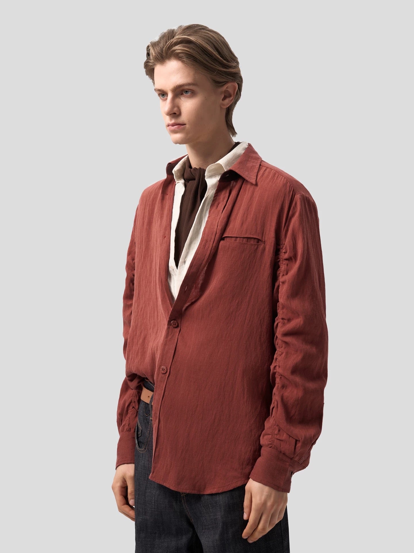 "André" Stripped Linen Shirt