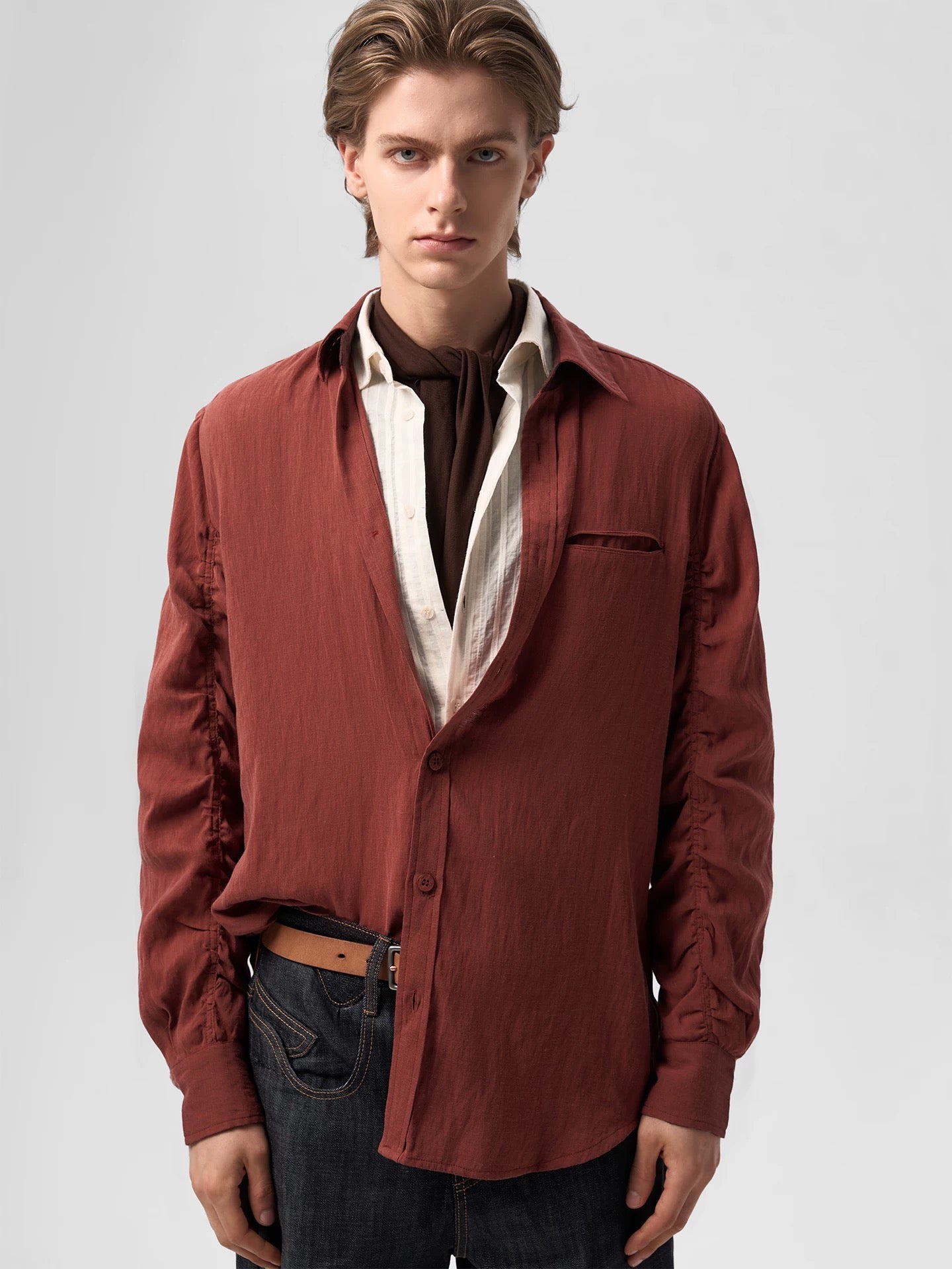"André" Stripped Linen Shirt