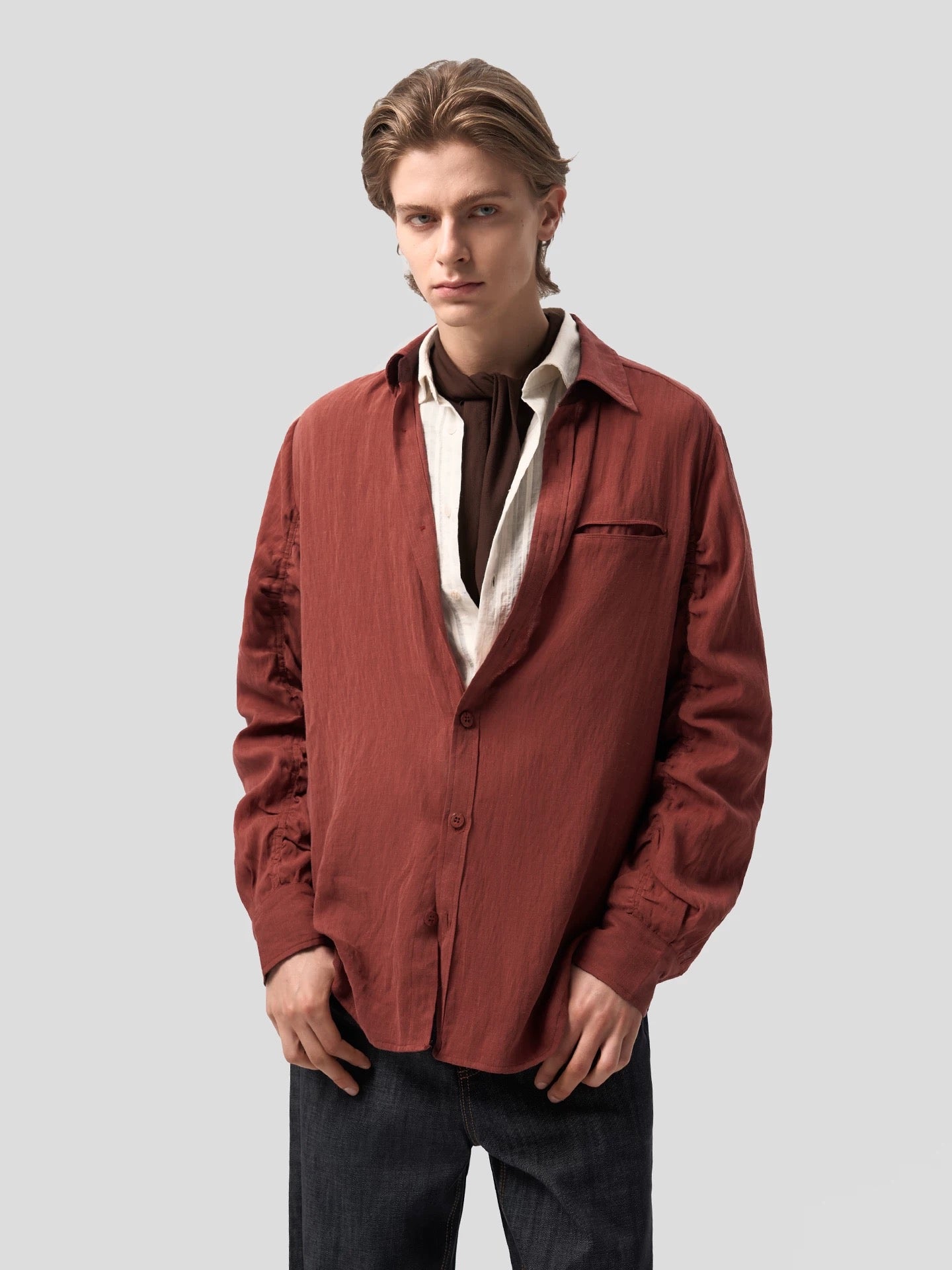 "André" Stripped Linen Shirt