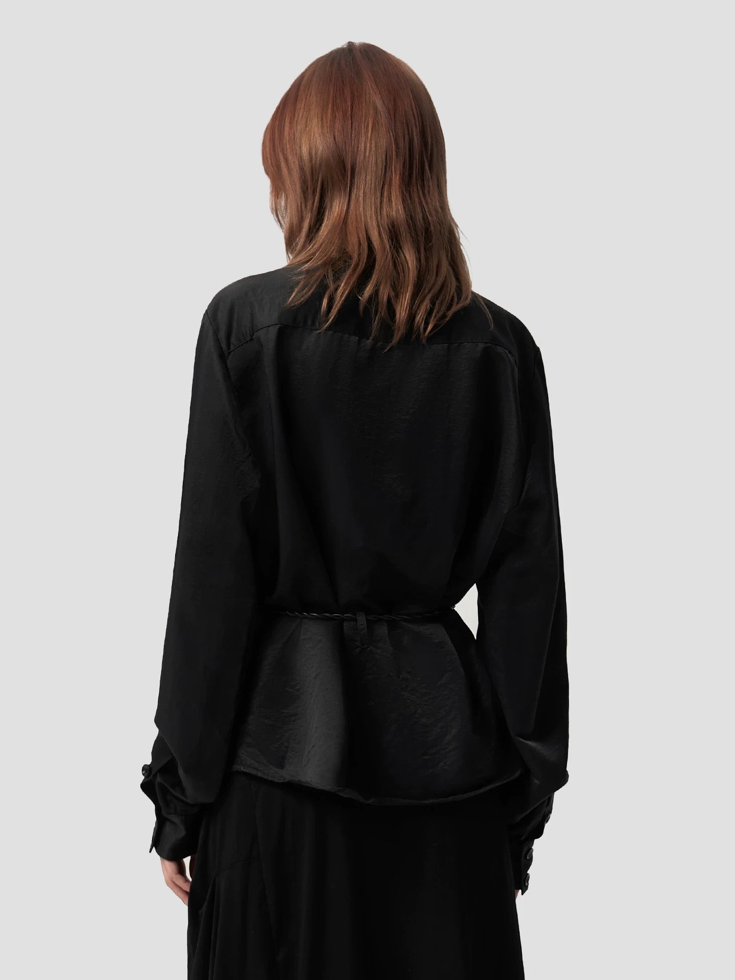 "Guepe" Black Ruched Shirt