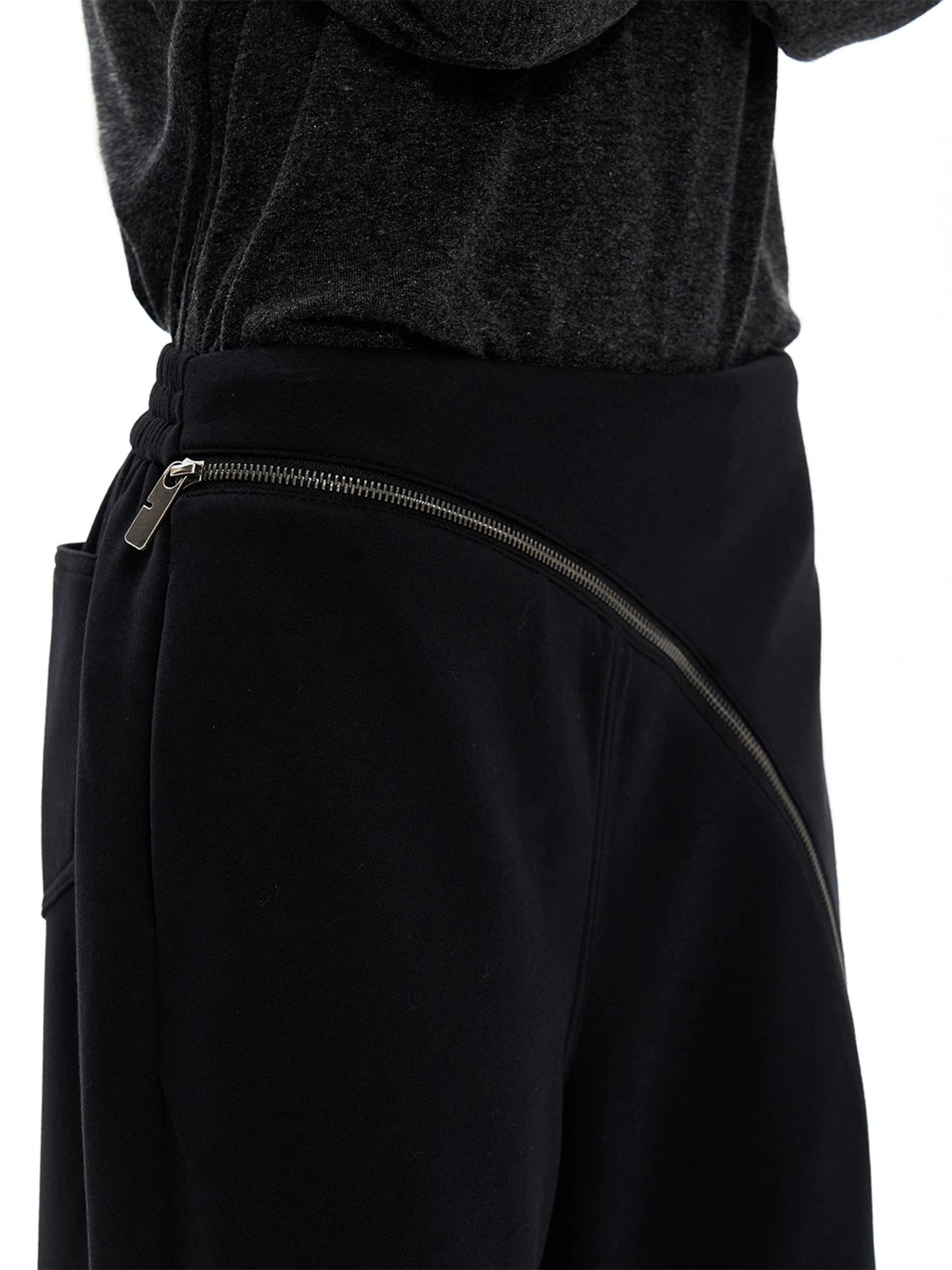 "Zip Knit" Kendo Blended Pants