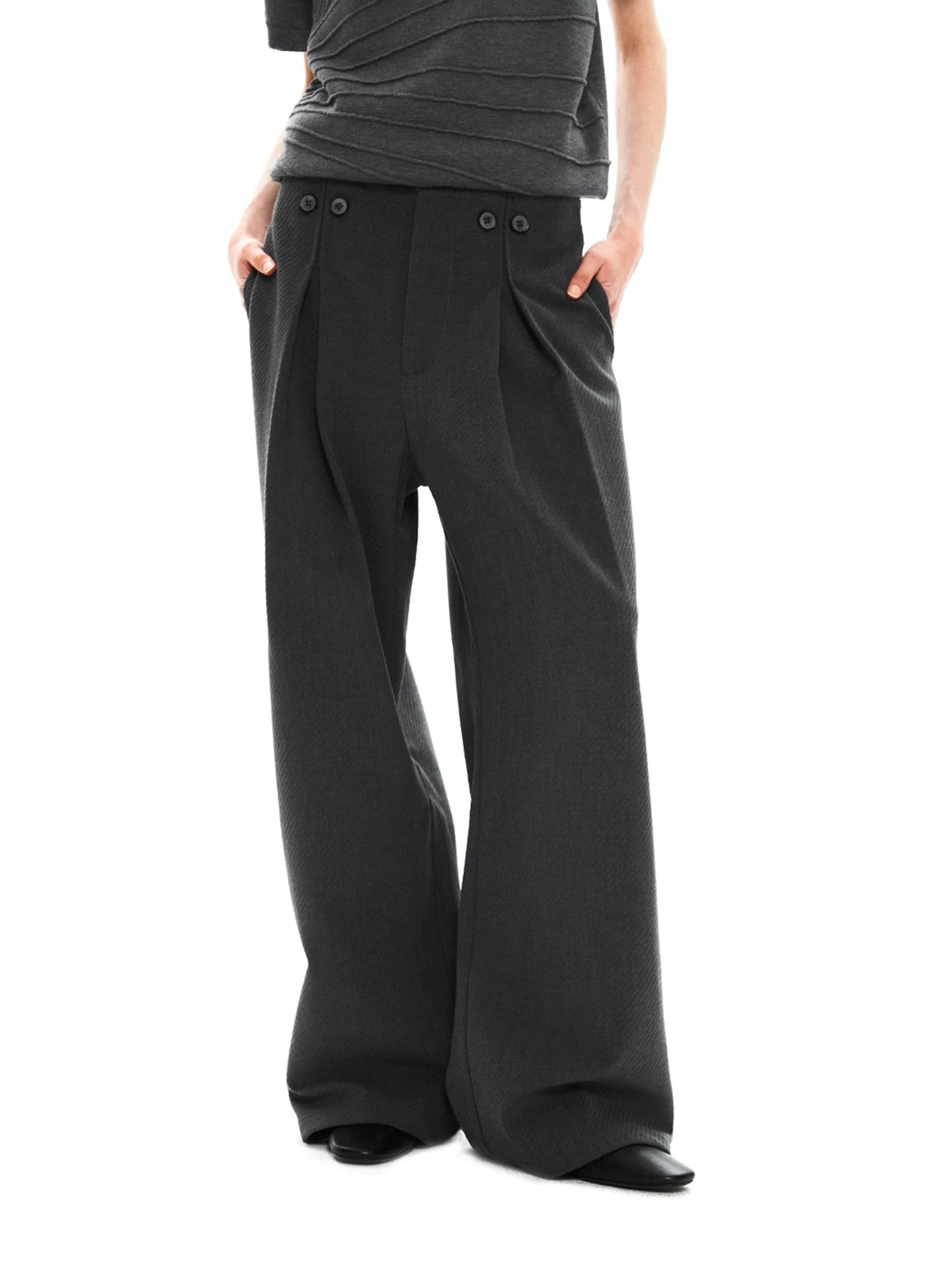 "The Mirror" Wide-Leg Trousers