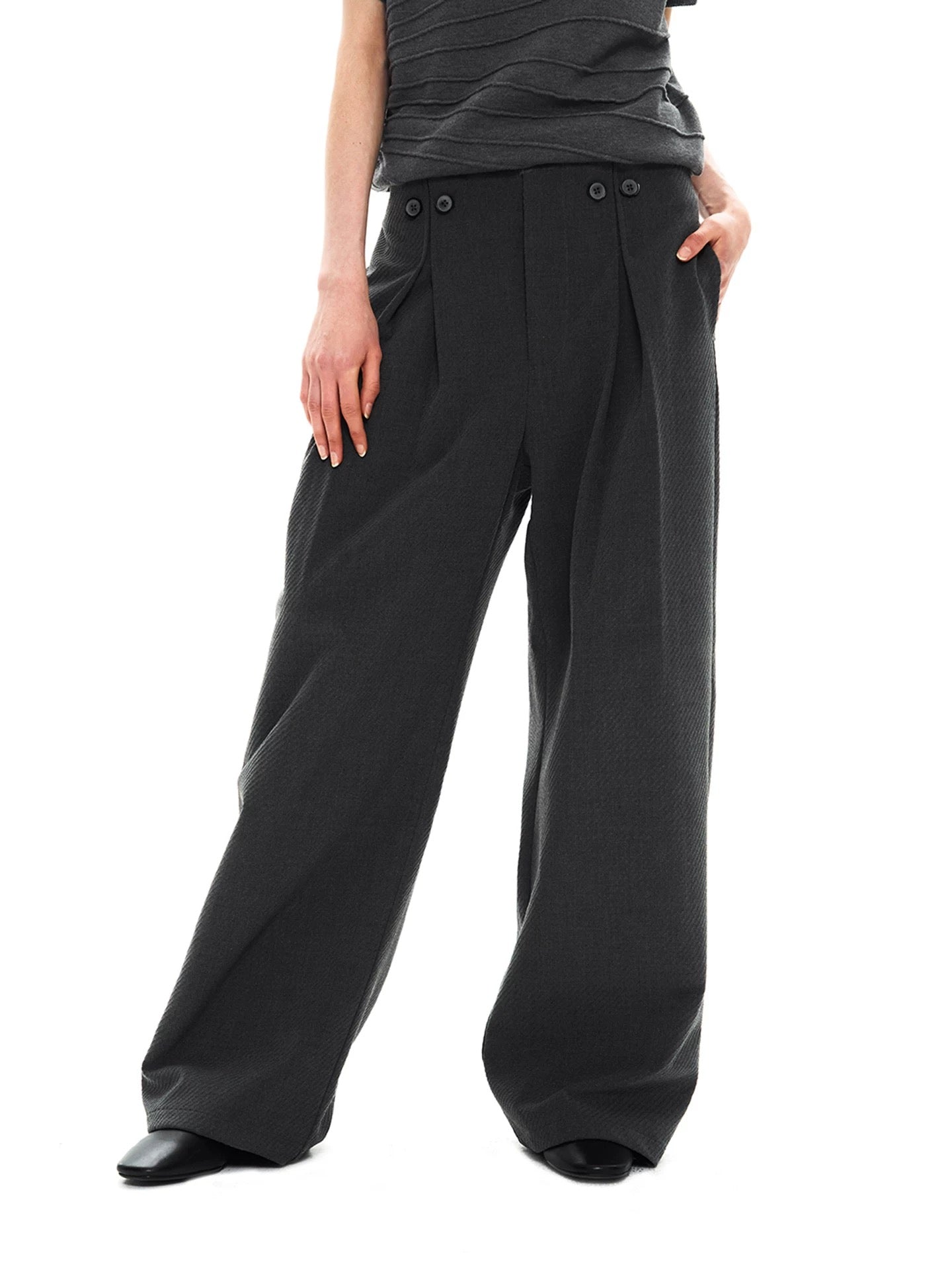 "The Mirror" Wide-Leg Trousers