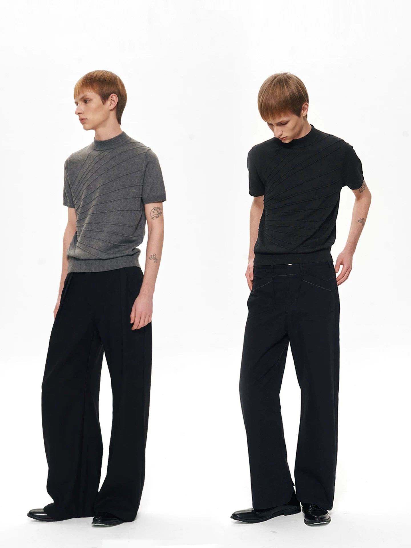 « Ripple » Textured Knit Tee