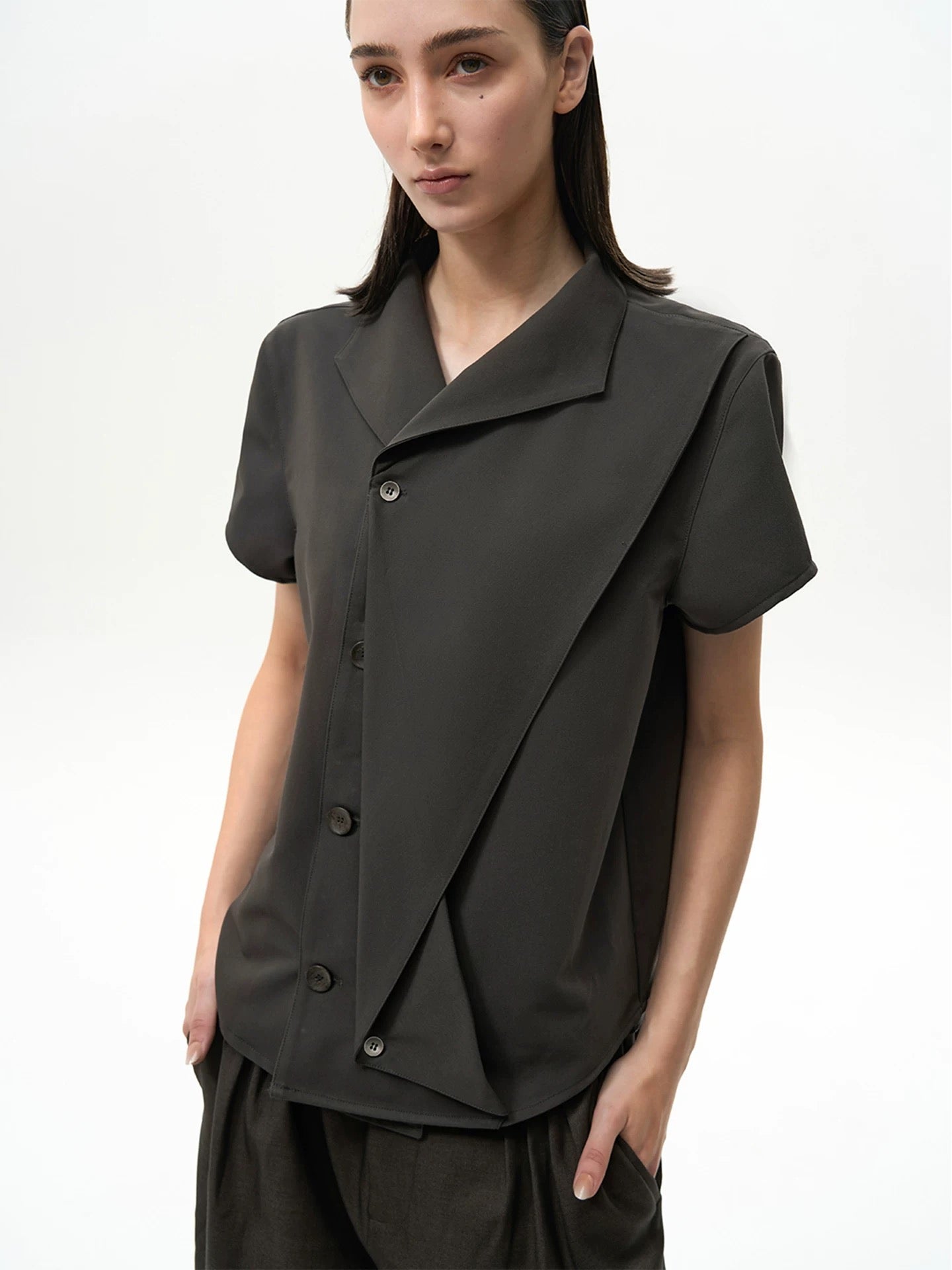 « Pietra » Draped Shirt