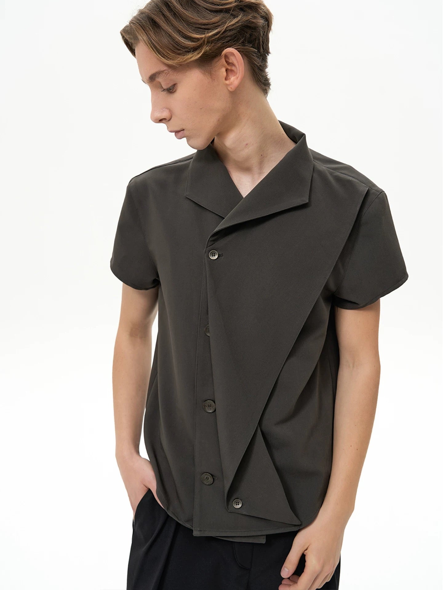 « Pietra » Draped Shirt