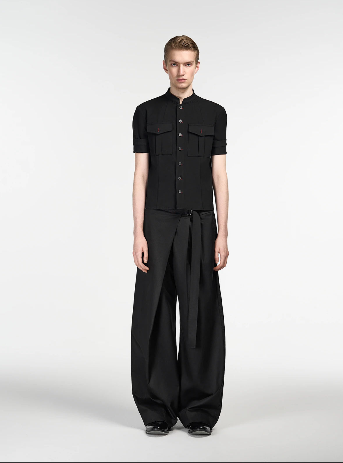 "Hermitage" Black Tencel Pants