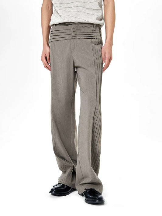 "Traccia" High-Waisted Trousers
