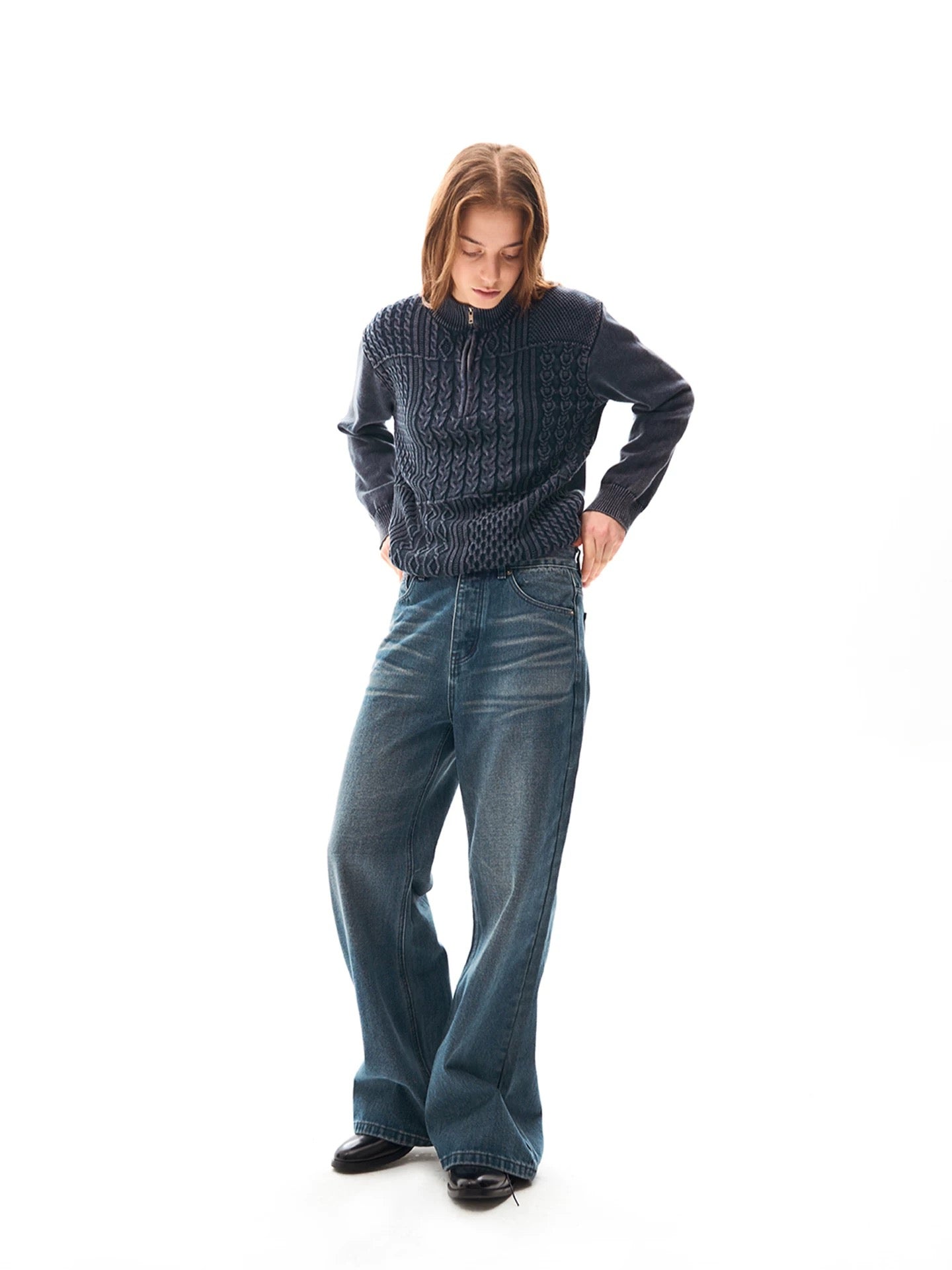 « Mockneck » Knit Sweater