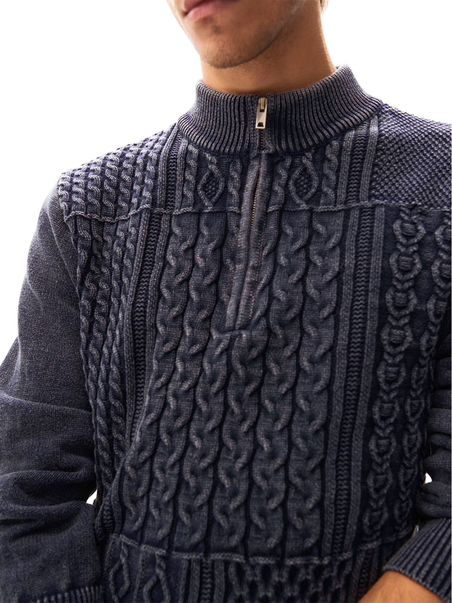 « Mockneck » Knit Sweater