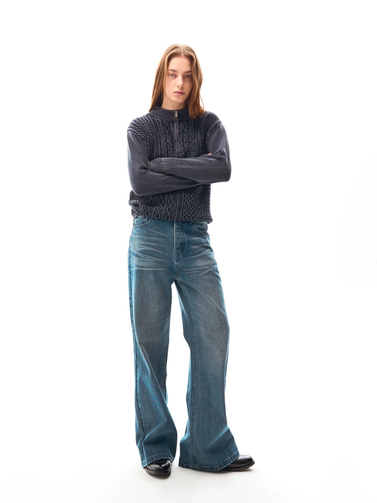 « Mockneck » Knit Sweater