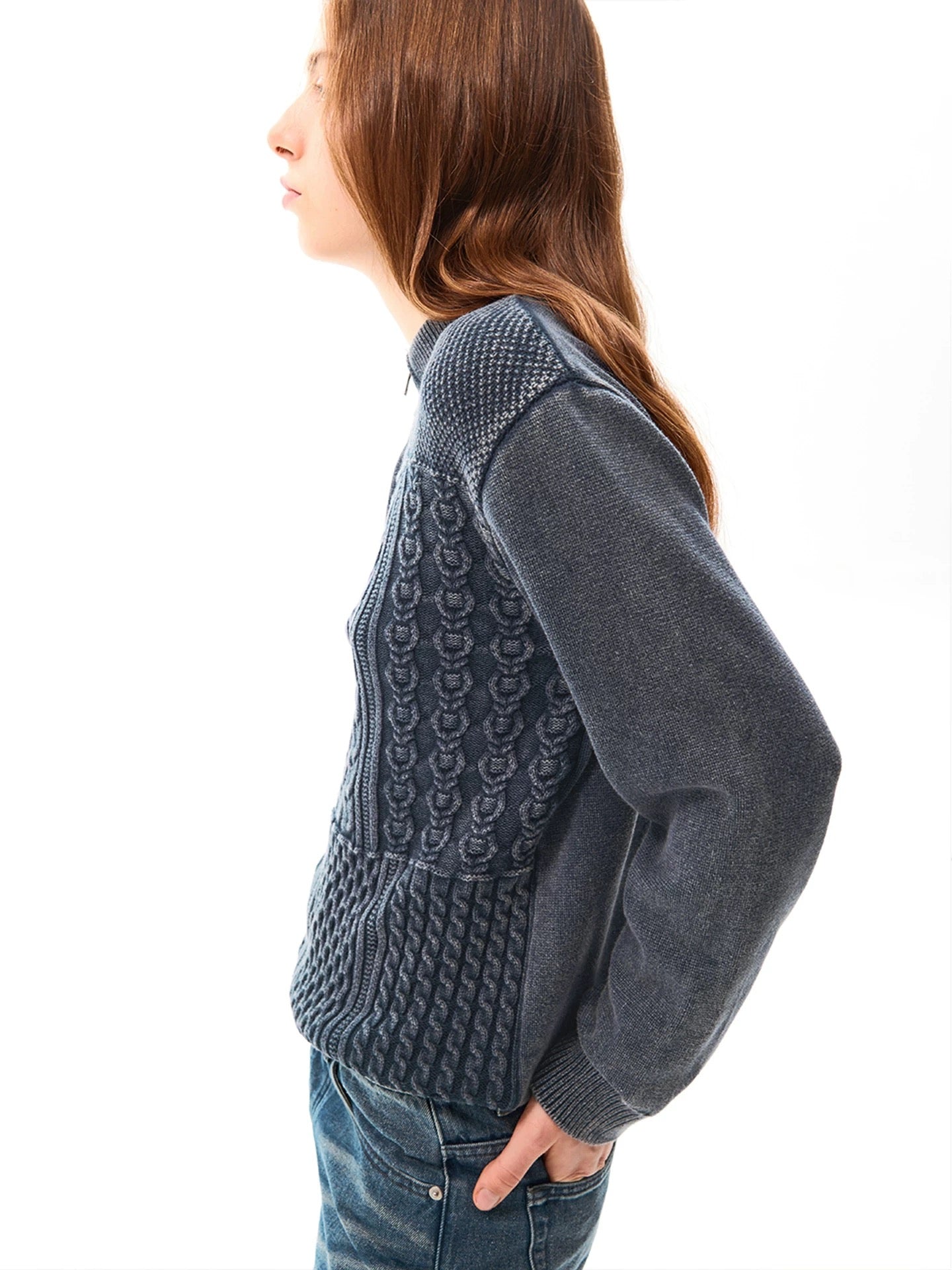 « Mockneck » Knit Sweater