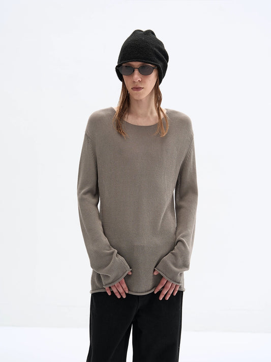 "Gray Slightly" Wide Neck Top