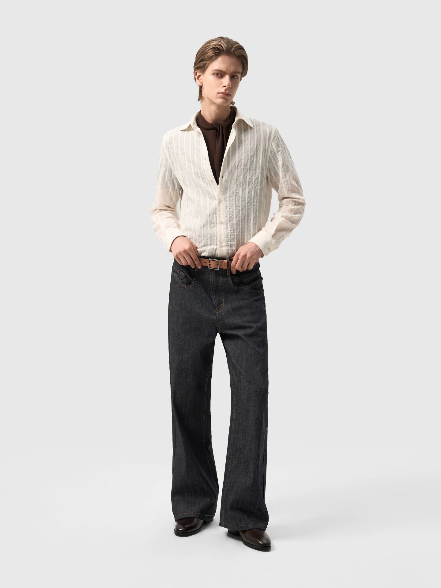 "Indigo" Denim Asymmetric Twisted