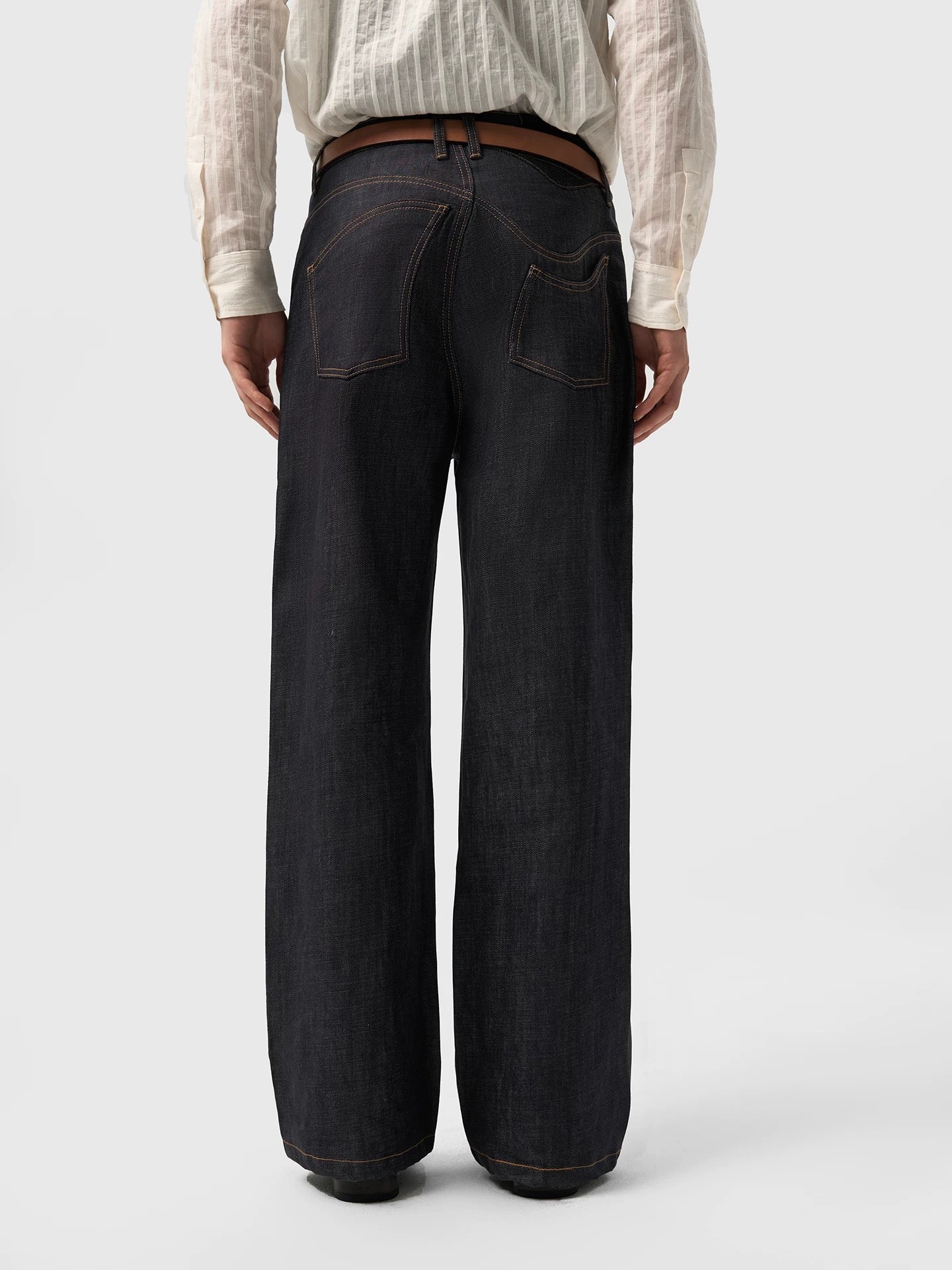 "Indigo" Denim Asymmetric Twisted
