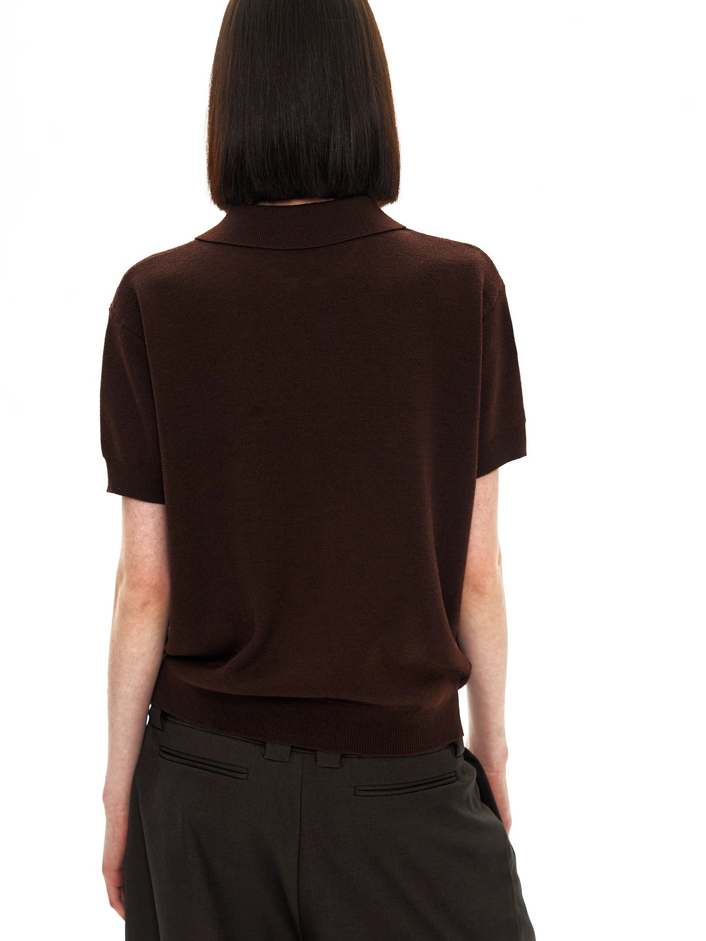 « Anda » Cross Geometry Knit Polo