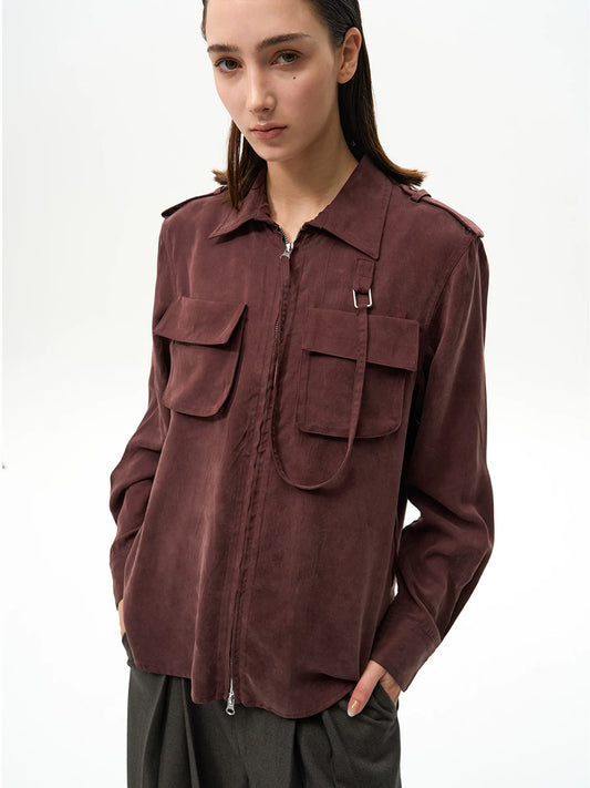 "The Dune" Light Brown Shirt Jacket