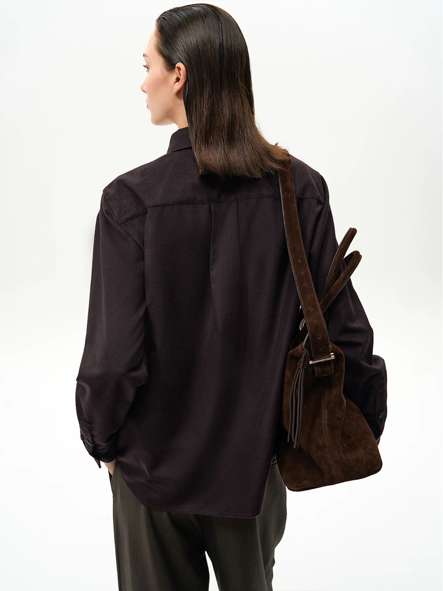 "The Aster" Curved-Collar Shirt