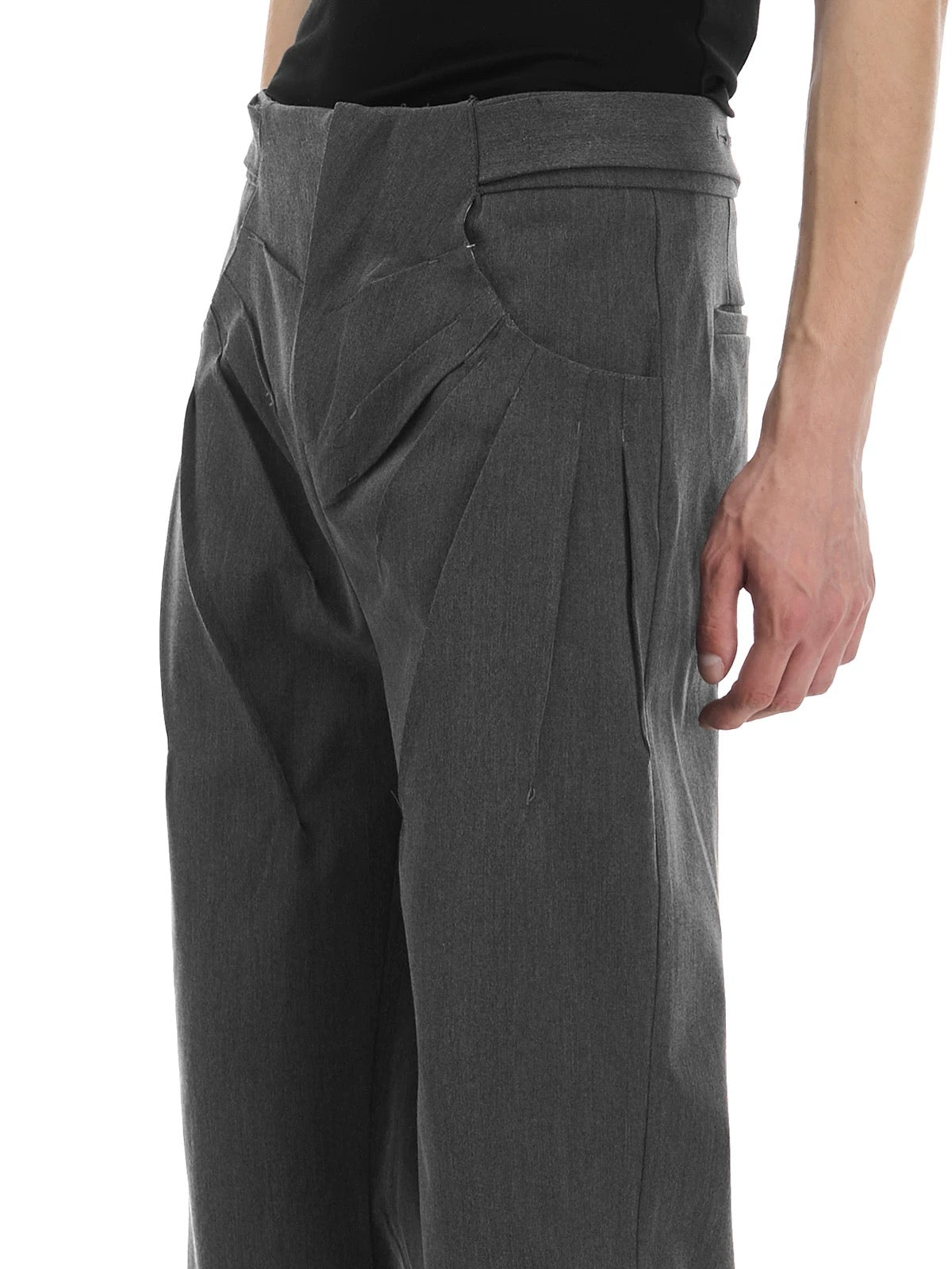 "Canyon" Pleated Straight Pants